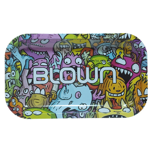 Blown Rolling Tray - 10.6" x 6.2" Monster Party