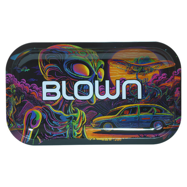 Blown Rolling Tray - 10.6" x 6.2" Cosmic Traveler