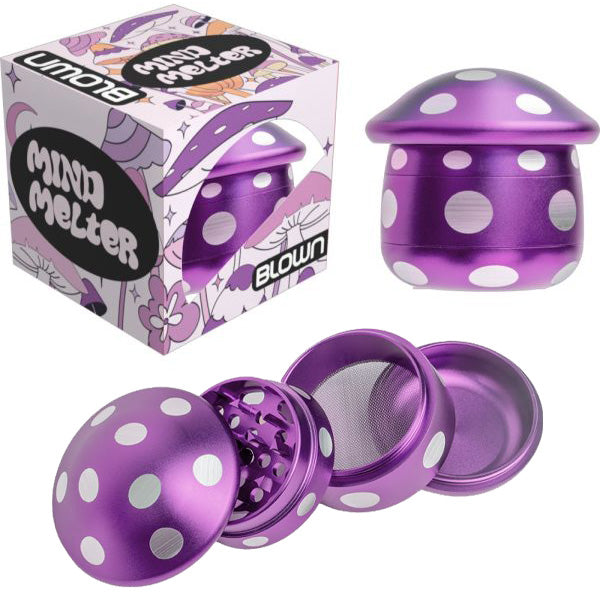 Blown Aluminum Grinder - MIND MELTER - 62.5x59mm Purple