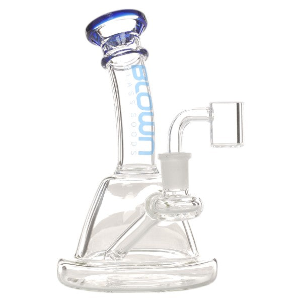 Blown Glass - NOVA - 7.5" Rig w/Puck Base Blue