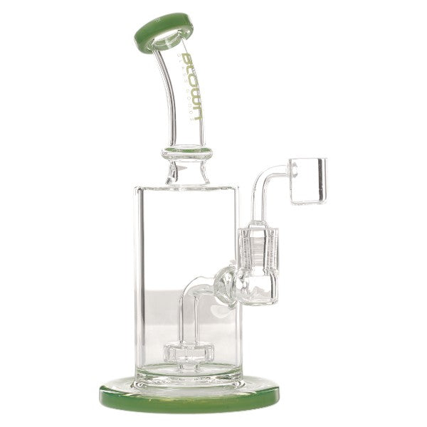 Blown Glass - GALAXIA - 8" Rig w/ Showerhead Smile