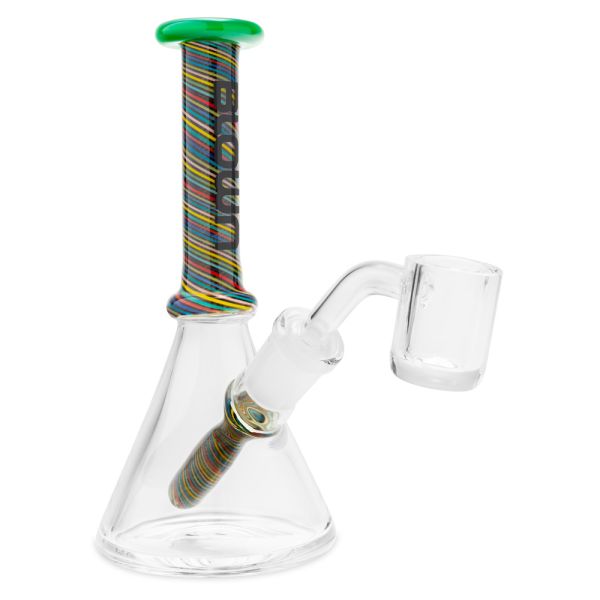 Blown Glass Epsilon Beaker in Blown BOX 6.0" Green