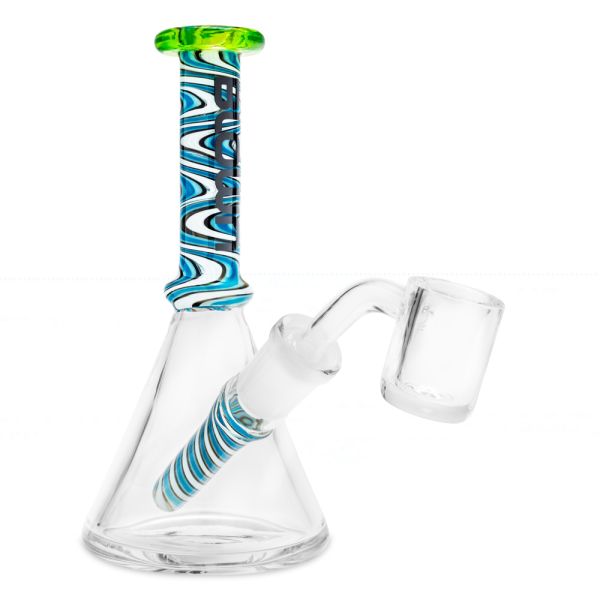 Blown Glass Epsilon Beaker in Blown BOX 6.0" Light Green