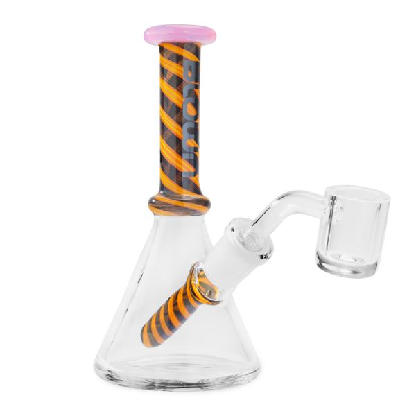 Blown Glass Epsilon Beaker in Blown BOX 6.0" Pink