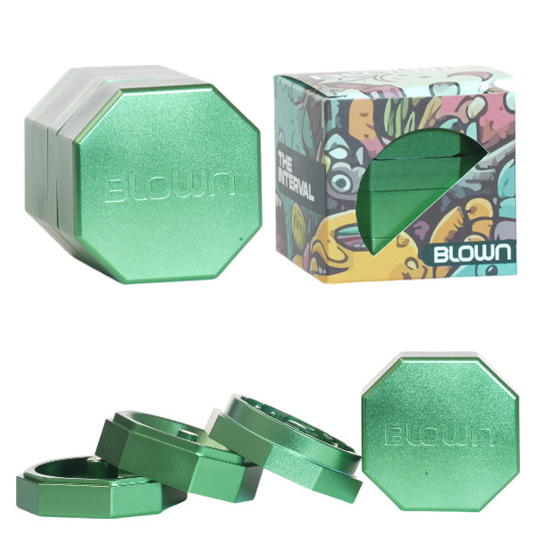 Blown Grinder - INTERVAL style - 66mm Green