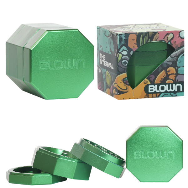Blown Grinder - INTERVAL style - 75mm Green