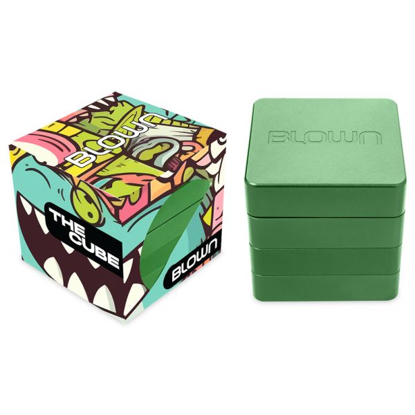 Blown Grinder - CUBE style - 59mm Green