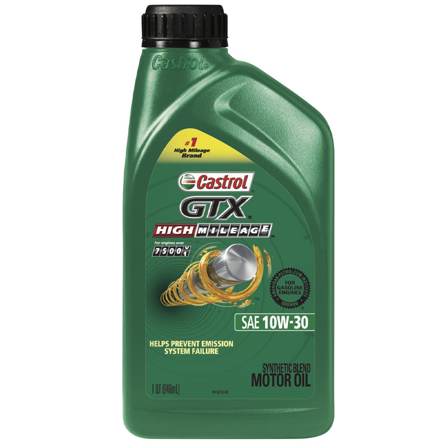 CASTROL Motor Oil GTX 1 QT 10W-30 HIGH MILEAGE