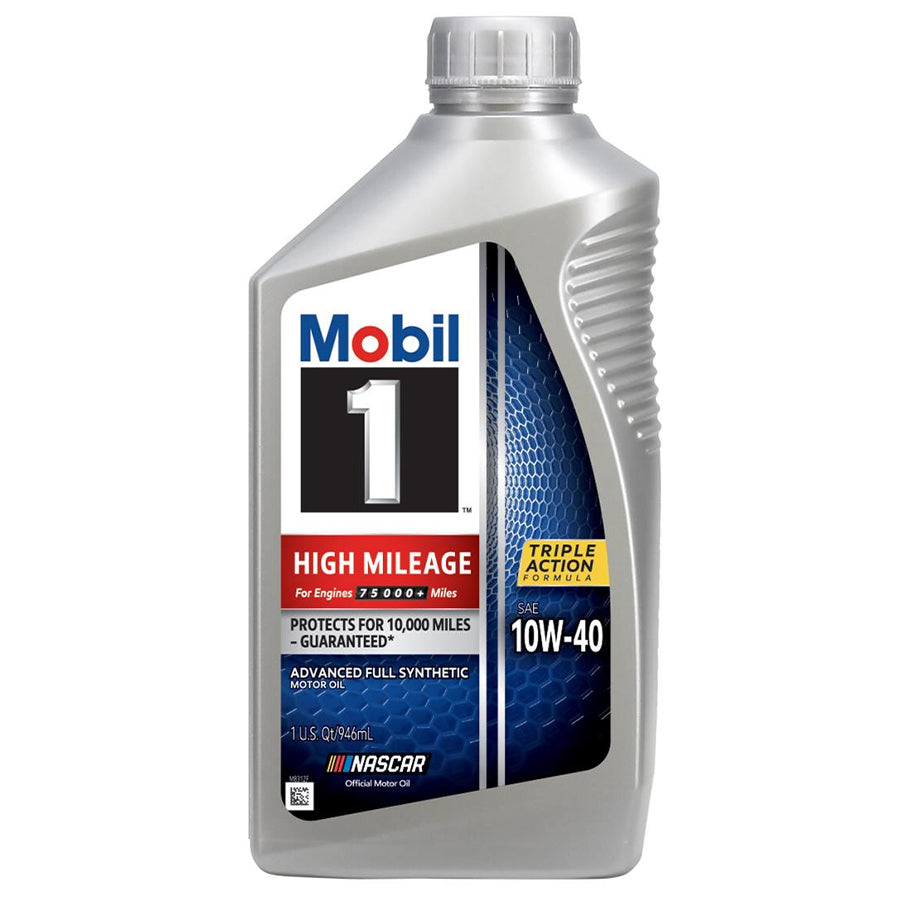 MOBIL Motor Oil 1 1 QT HIGH MILEAGE 10W-40