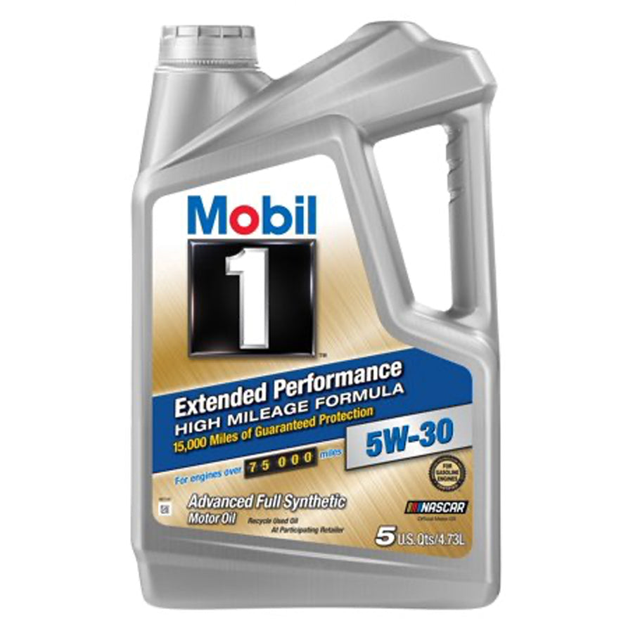 MOBIL Motor Oil 1 MOTOR OIL 5 QT 5W-30 ADVANCED FULL SYNTHETIC HIGH MILEAGE