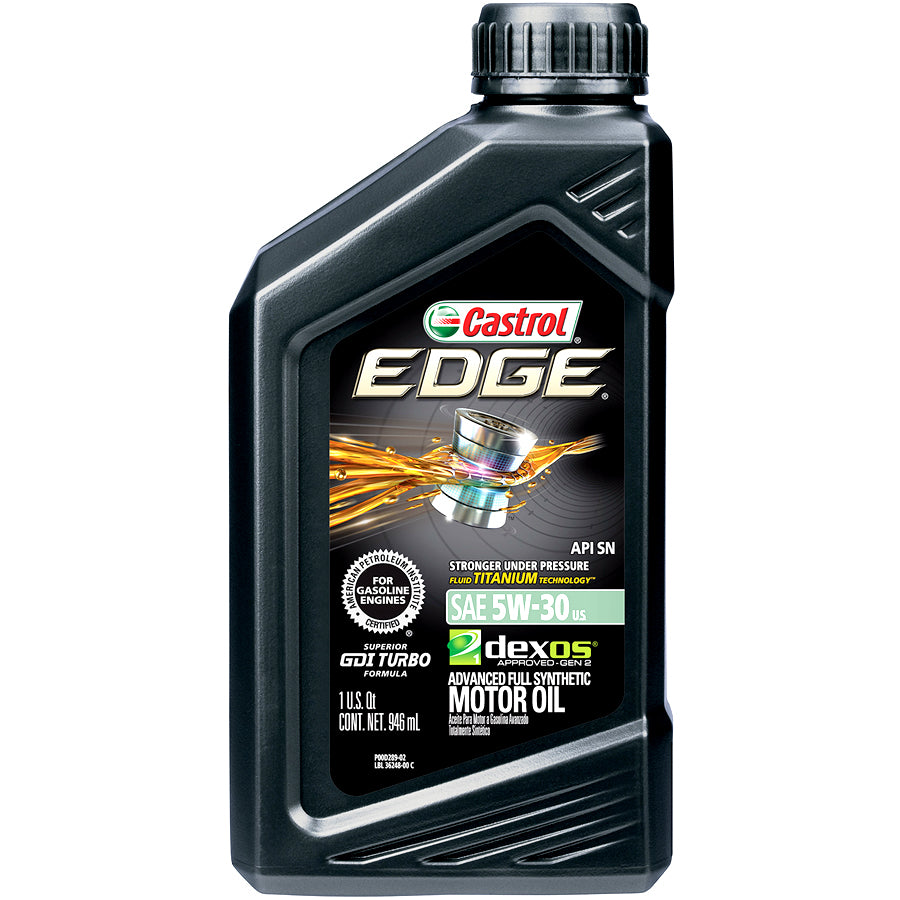 CASTROL Motor Oil EDGE MOTOR OIL 1 QT 5W-30 ADVANCED FULL SYNTHETIC