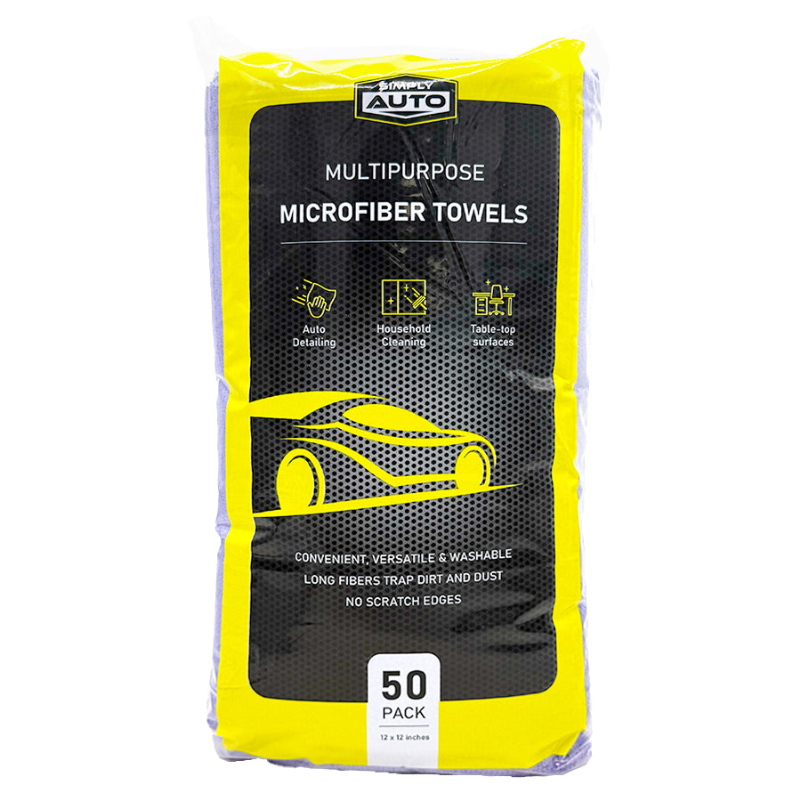 SIMPLY AUTO Auto Accessories EDGELESS MICROFIBER TOWELS 50 CT