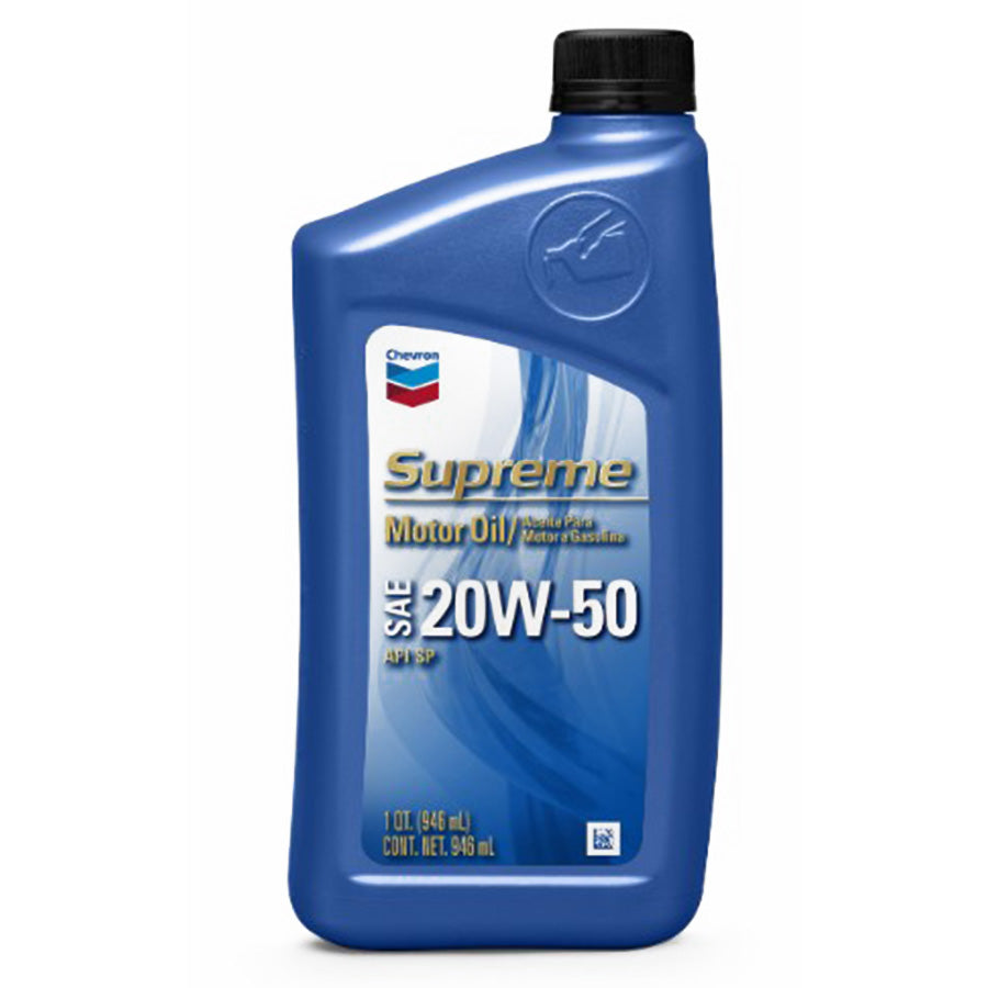CHEVRON Motor Oil SUPREME 1 QT 20W-50