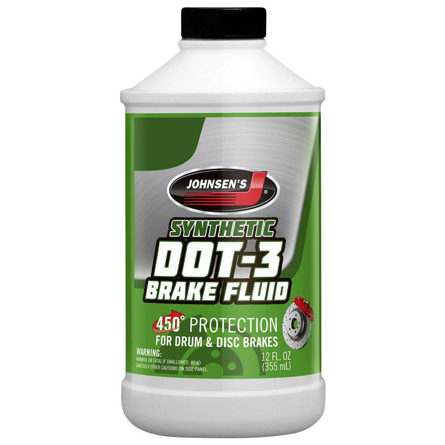 JOHNSENS Additives BRAKE FLUID 12 OZ DOT3 HEAVY DUTY
