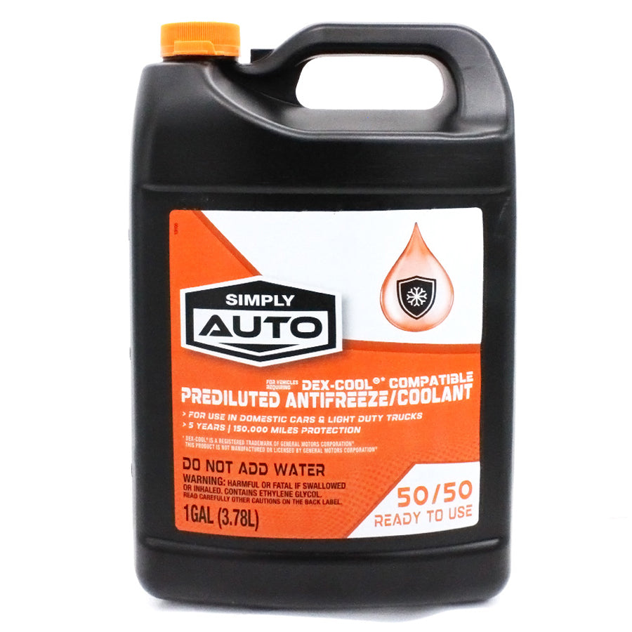 SIMPLY AUTO Detailing PRE-DILUTED DEXCOOL COMPATIBLE ANTIFREEZE 1 GL
