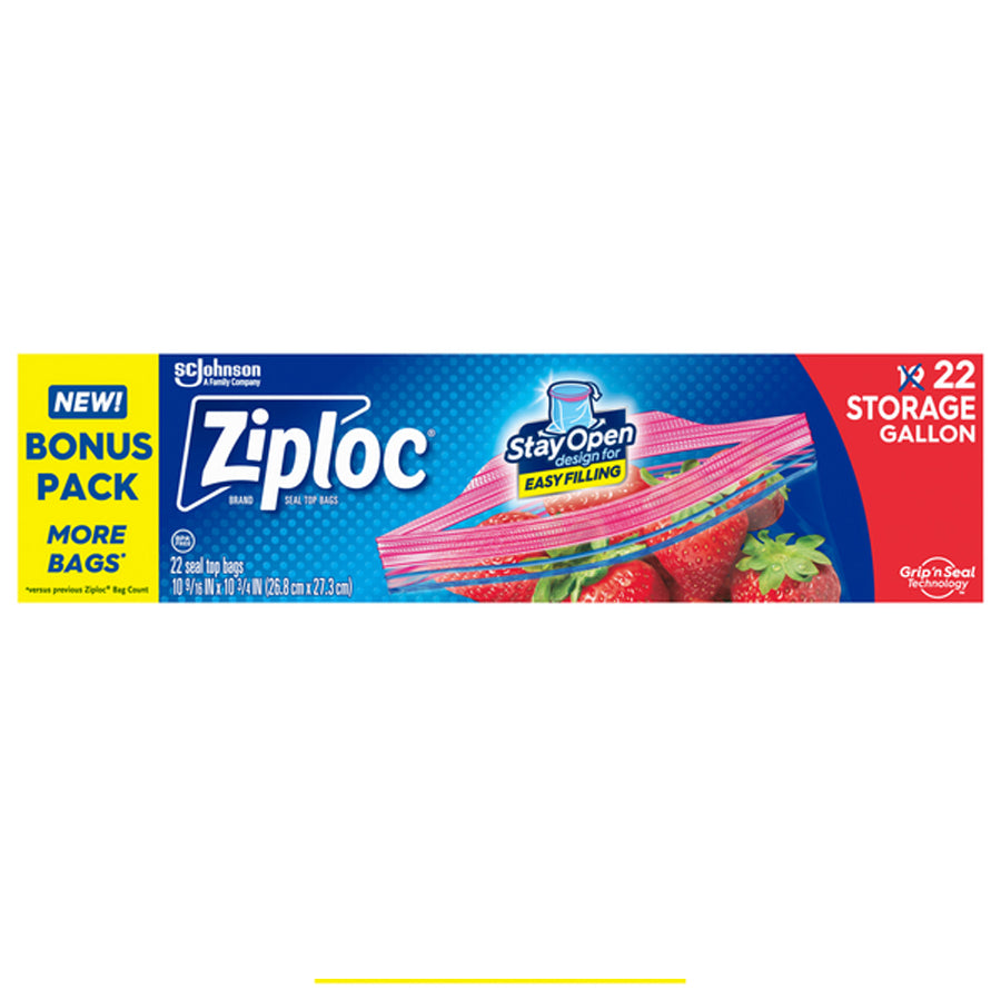 ZIPLOC Kitchenware & Trash Bags FREEZER BAG 19 CT GRIP N SEAL STRONG 1 GL