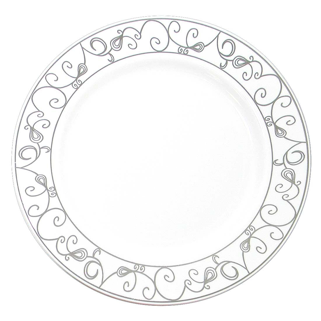 CROWN Tableware & Towels LUNCH PLATE PLATINUM COLLECTION 9 IN 10 PK
