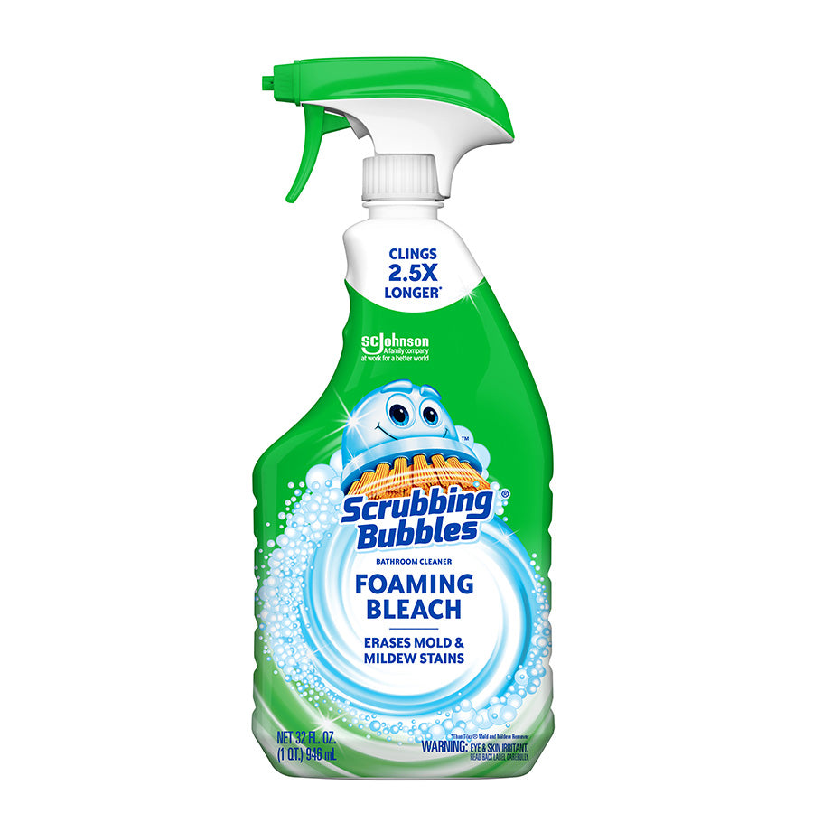 SCRUBBING BUBBLES All Purpose Cleaners BUBBLY BLEACH 32 OZ FOAMING SHRINK+8569