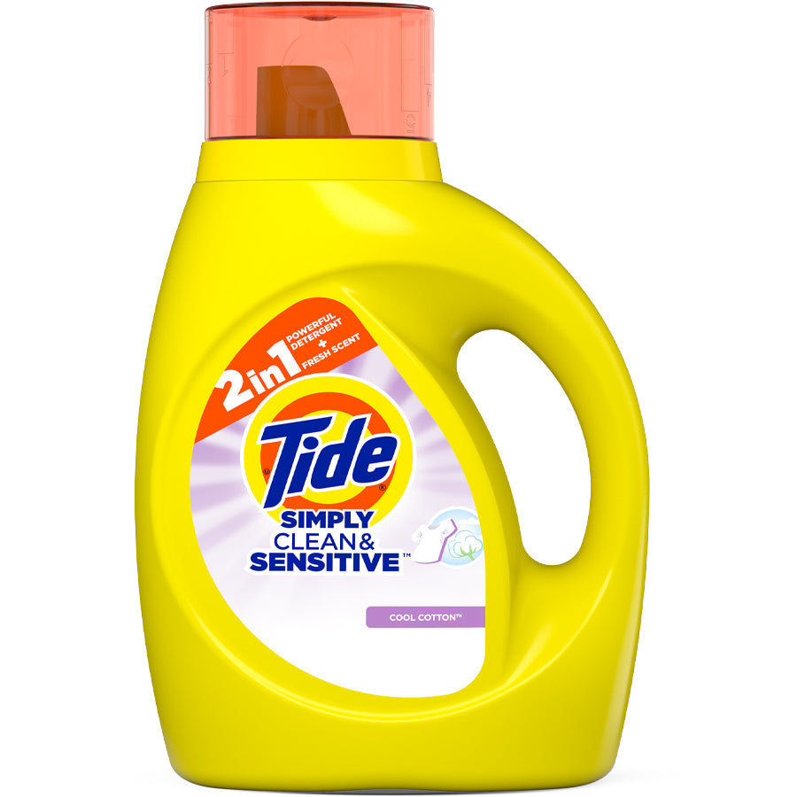 TIDE Laundry LIQUID DETERGENT 31 OZ & SENSITIVE COOL COTTON