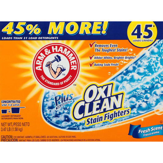 ARM & HAMMER Laundry LAUNDRY POWDER 3.47 LB OXI CLEAN