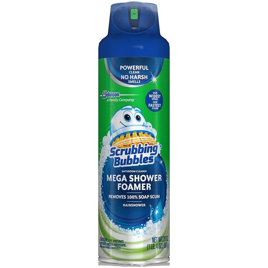 SCRUBBING BUBBLES All Purpose Cleaners MEGA SHOWER FOAMER 20 OZ RAINSHOWER