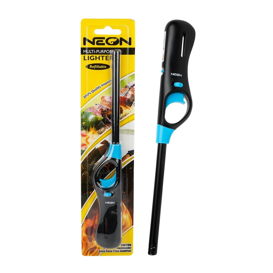 NEON Lighters BBQ Lighter 1 PK Blister Pack (72 Units in a Case)