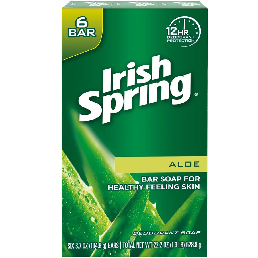 IRISH SPRING Bar Soap BAR SOAP 3.7 OZ 6 PK ALOE