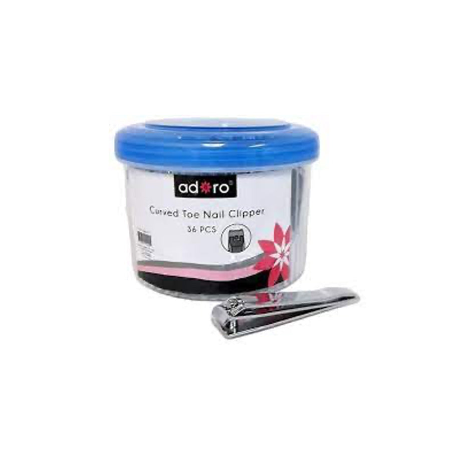 ADORO Nail Care NAIL CLIPPER 1 CT CURVED TOE NAIL JAR