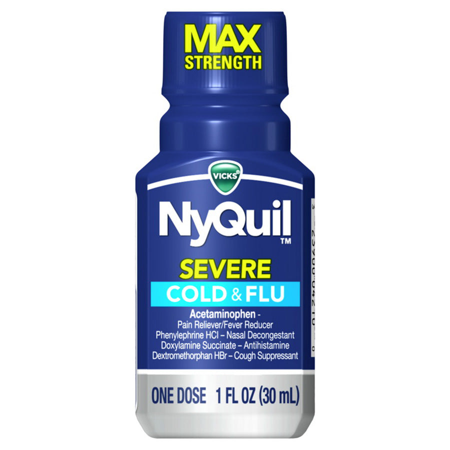 NYQUIL Over the Counter COLD & FLU 1 OZ ONE DOSE SEVERE