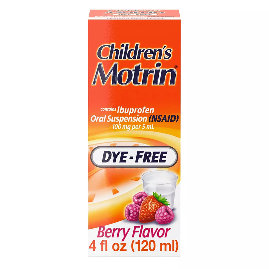 MOTRIN Over the Counter CHILDREN'S LIQUID 4 OZ DYE-FREE BERRY