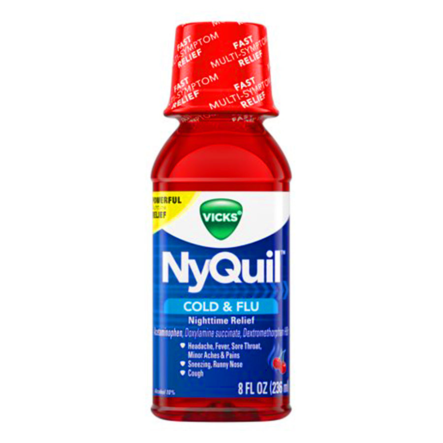NYQUIL Over the Counter COLD & FLU 8 OZ CHERRY