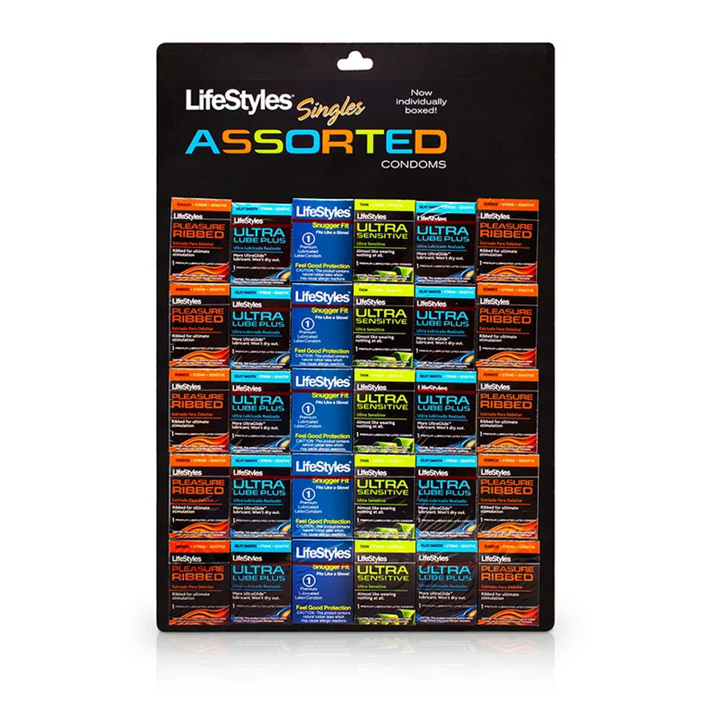 LIFE STYLES Contraception CONDOMS 30 CT Assorted DISPLY CARD