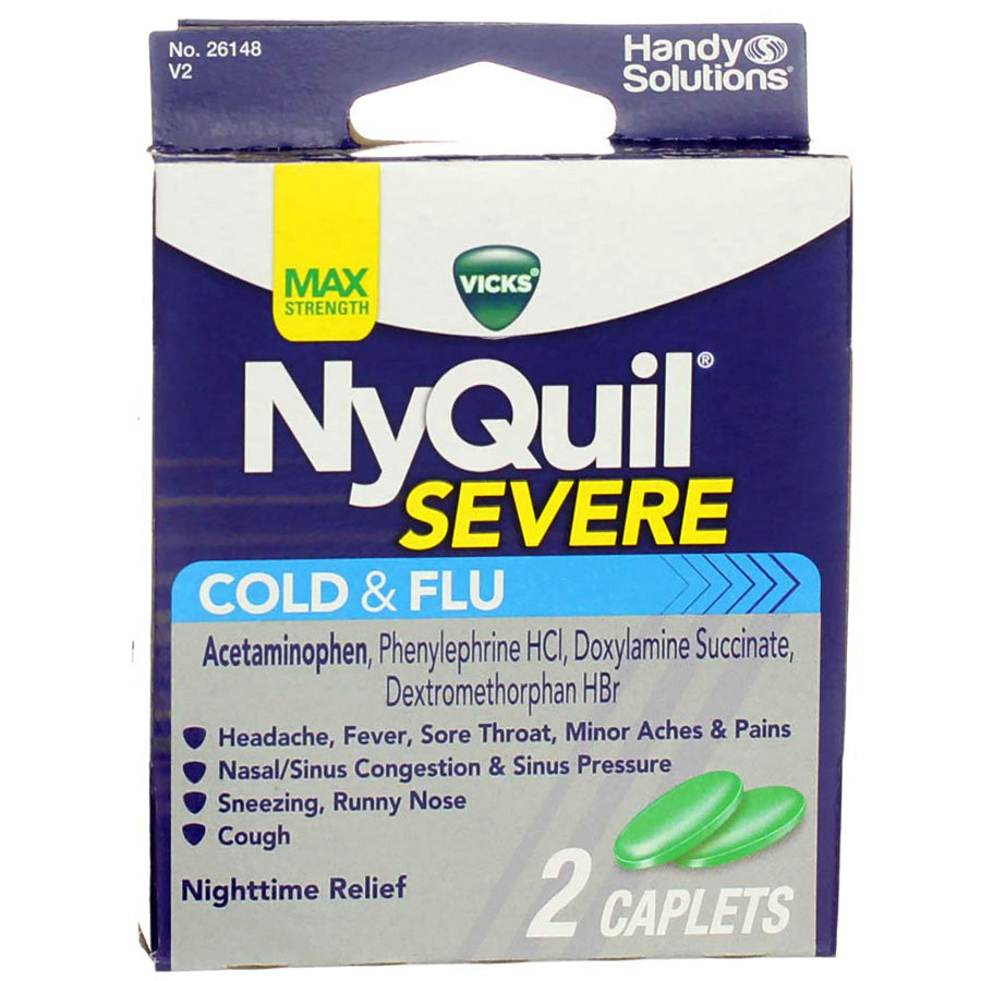 NYQUIL Over the Counter COLD & FLU 2 CT CAPLETS SEVERE