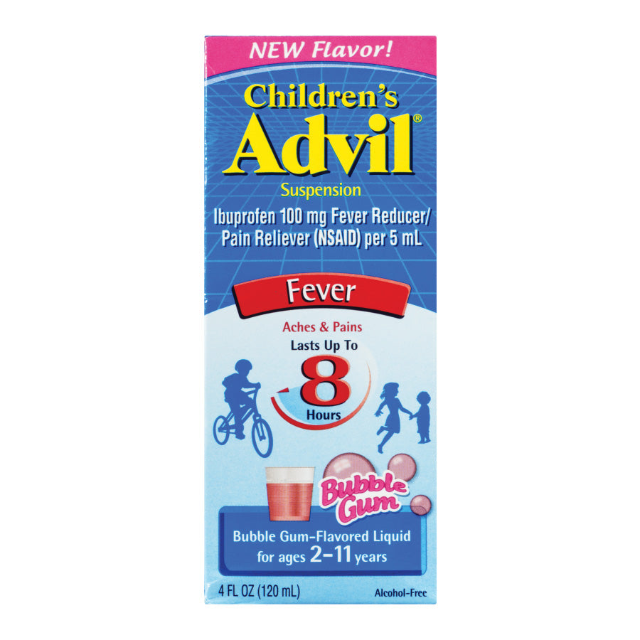 ADVIL Over the Counter 4 OZ CHILDERN SUSPENSION BUBBLE GUM