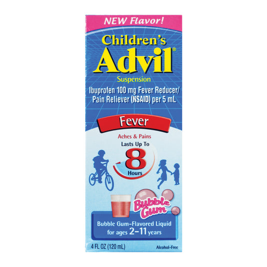ADVIL Over the Counter 4 OZ CHILDERN SUSPENSION BUBBLE GUM