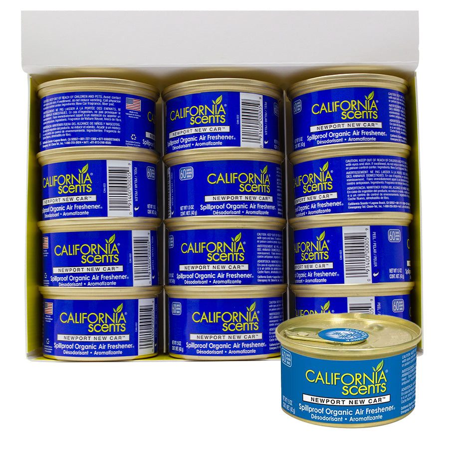 CALIFORNIA SCENTS Car Air Fresheners AIR FRESHENERS 1 CT CAN NEW CAR