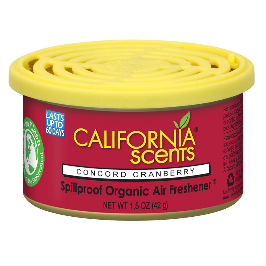 CALIFORNIA SCENTS Car Air Fresheners AIR FRESHENERS 1 CT CAN CONCORD CRANBERRY