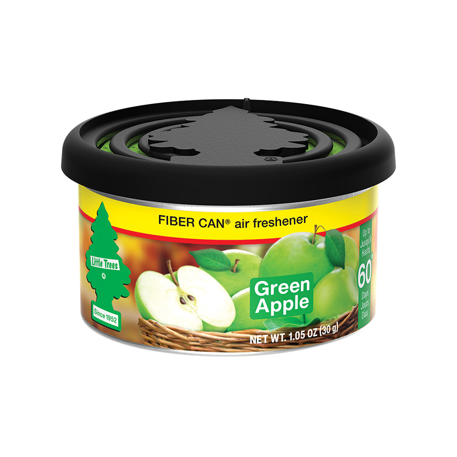 LITTLE TREE Car Air Fresheners 1 CT FIBER CAN GREEN APPLE