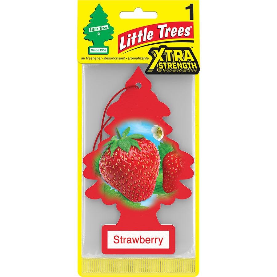 LITTLE TREE Car Air Fresheners 1 CT EXTRA STRAWBERRY
