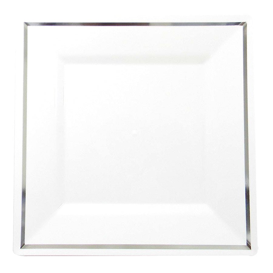 CROWN Tableware & Towels DINNER PLATE EXECUTIVE COLLECTION 10 IN 10 PK SQUARE SILVER