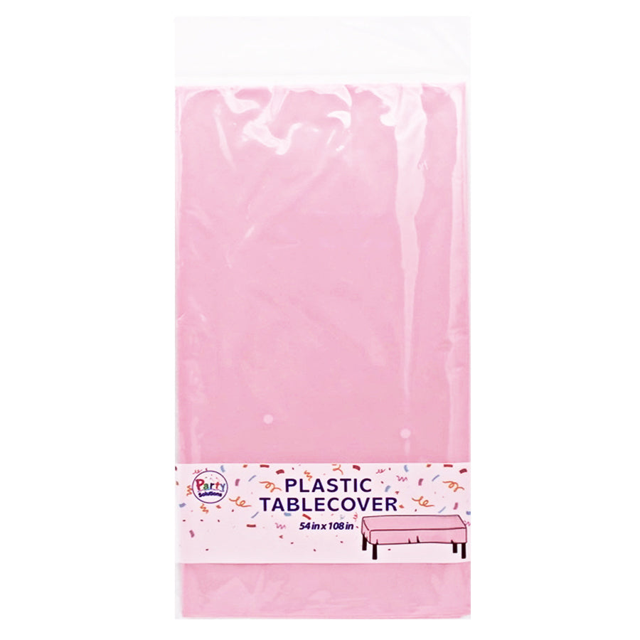 PARTY SOLUTIONS Tableware & Towels TABLE COVER 54 X 108 IN PINK