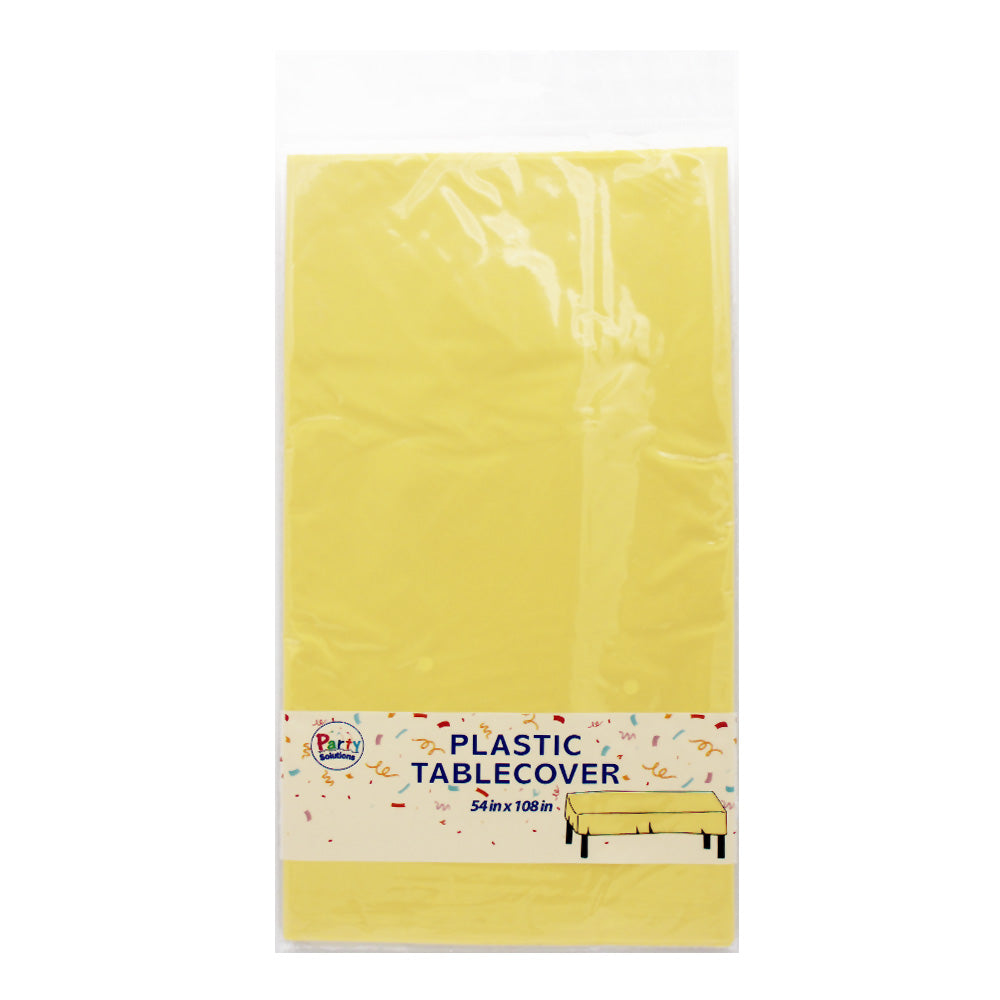 PARTY SOLUTIONS Tableware & Towels TABLE COVER 54 X 108 IN YELLOW