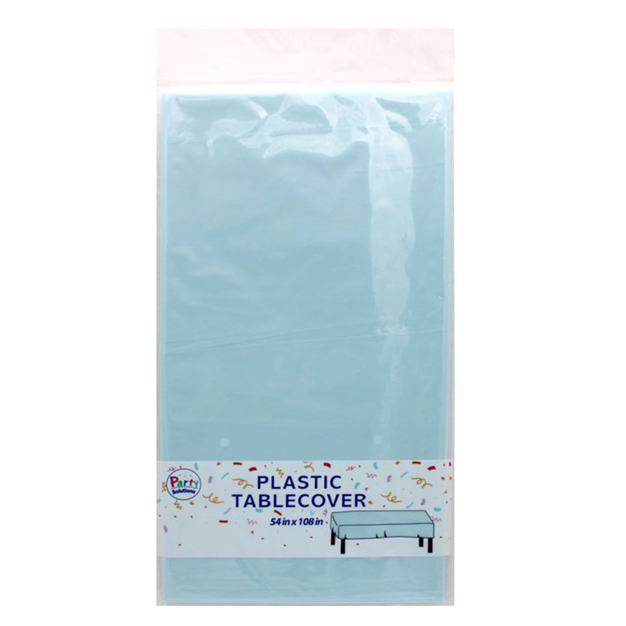 PARTY SOLUTIONS Tableware & Towels TABLE COVER 54 X 108 IN LIGHT BLUE