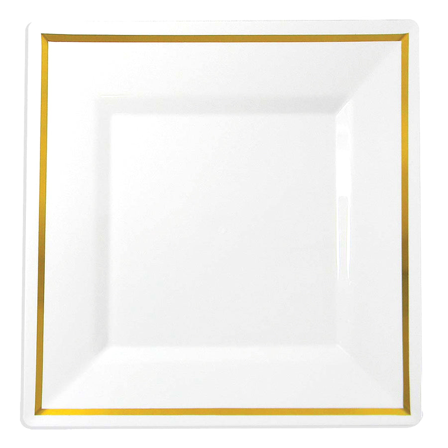 CROWN Tableware & Towels DINNER PLATE EXECUTIVE COLLECTION 10 IN 10 PK SQUARE GOLD