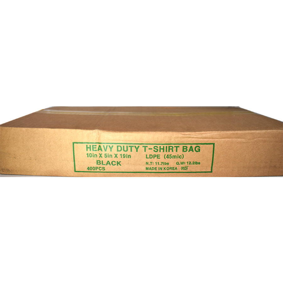 Unbranded Kitchenware & Trash Bags PLASTIC BAG 10 X 5 X 9 IN 400 CT HEAVY DUTY 40 MIC BLACK
