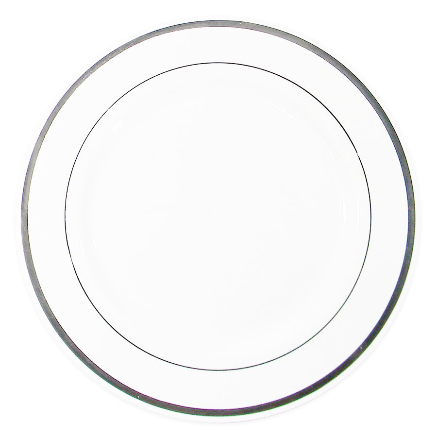 CROWN Tableware & Towels DINNER PLATE EXECUTIVE COLLECTION 10 IN 10 PK SILVER