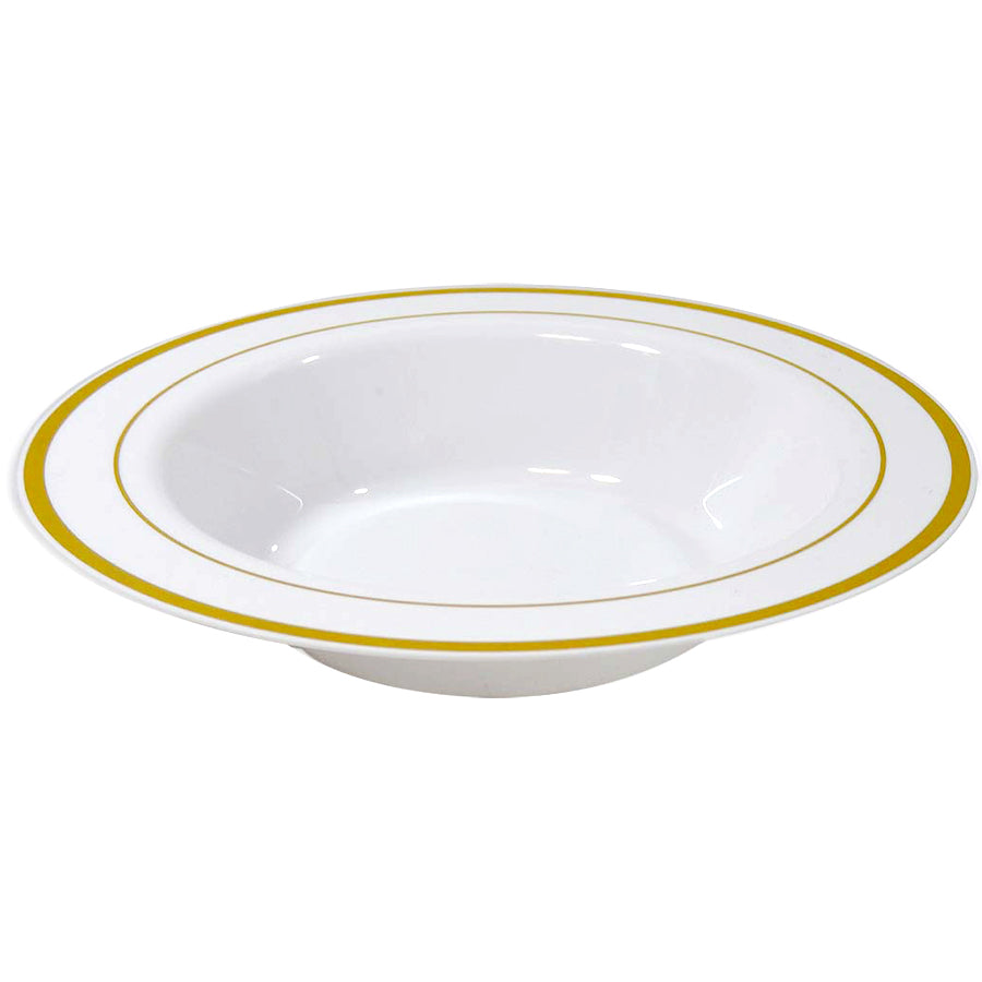 CROWN Tableware & Towels SOUP BOWL EXECUTIVE COLLECTION 12 OZ 10 PK GOLD