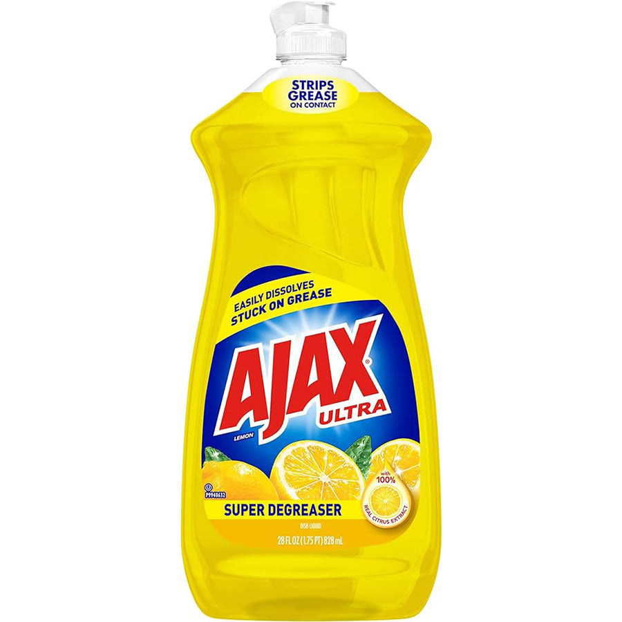 AJAX Dish Detergents DISHWASH LIQUID 28 OZ LEMON SUPER DEGREASER