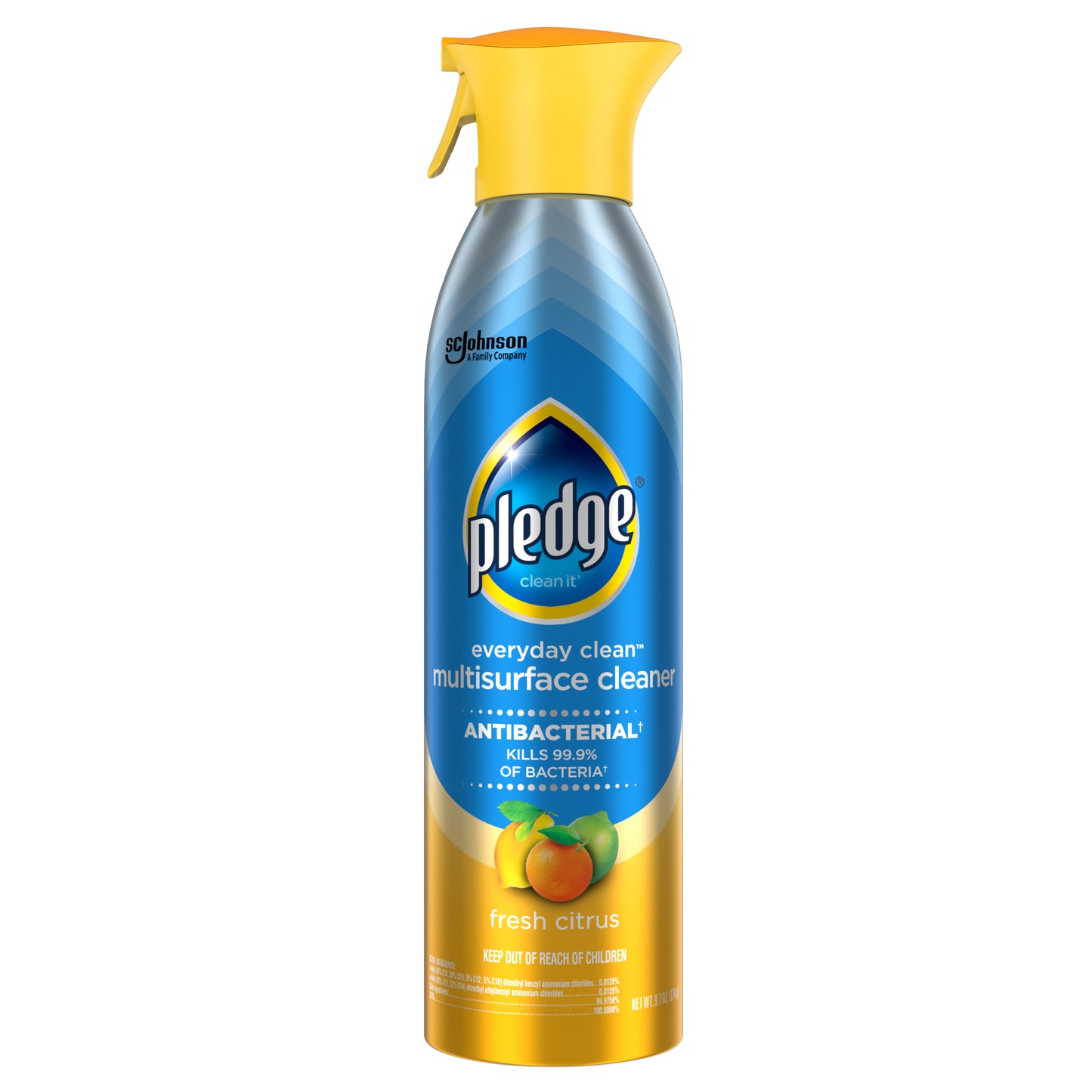 PLEDGE All Purpose Cleaners POLISH MULTISURFACE SPRY CLENR 9.7 OZ ANTIBACTERIAL FRESH CITRUS