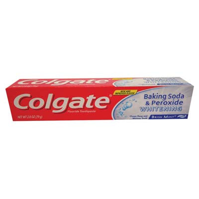 COLGATE Dental Care TOOTHPASTE 2.5 OZ WHITENING BAKING SODA & PEROXIDE MINT PASTE